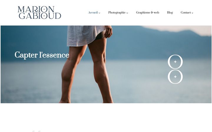 Screenshot of mariongabioud.com