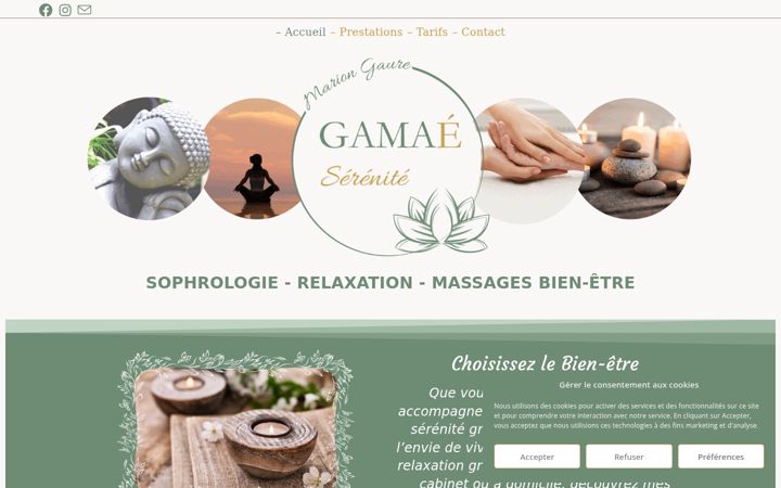 Screenshot of mariongaure-sophrologie.fr