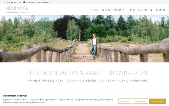 Screenshot of marionmulders.nl