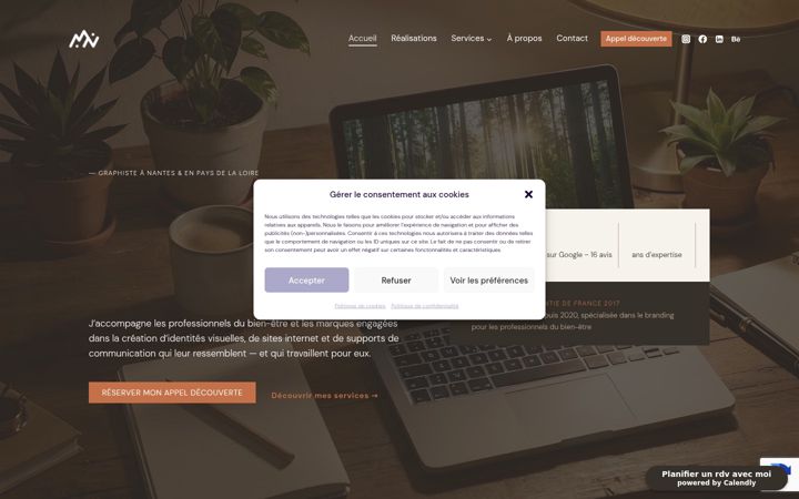 Screenshot of marionnagel.com