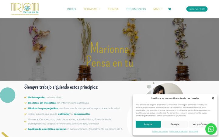 Screenshot of marionnapensaentu.com