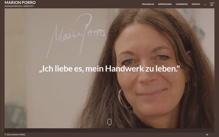Screenshot of marionporro.ch