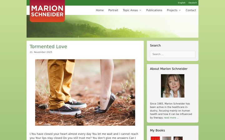 Screenshot of marionschneider.com