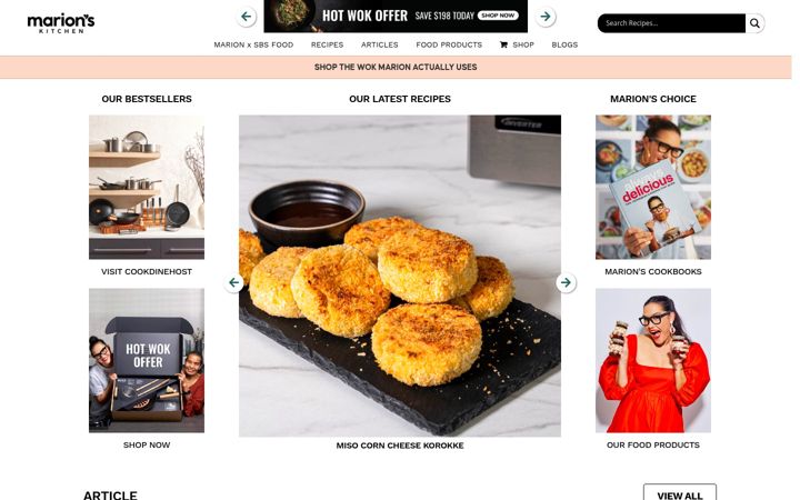 Screenshot von marionskitchen.com