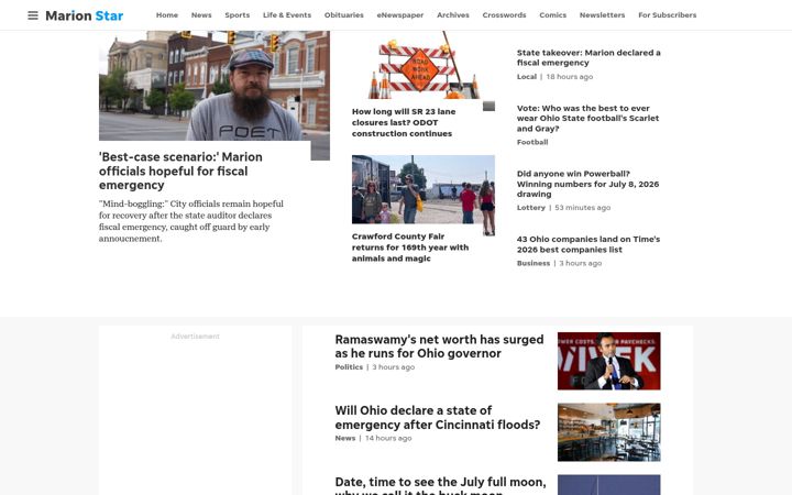 Screenshot of marionstar.com