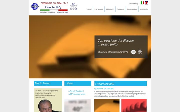 Screenshot of mariopavan.it