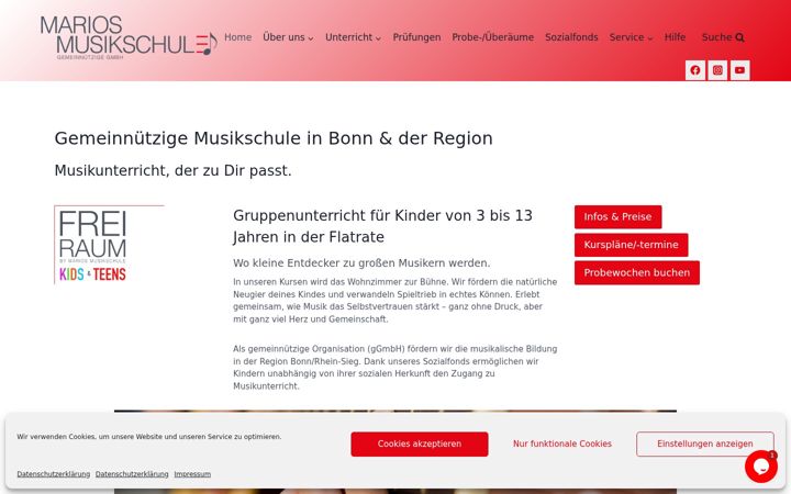 Screenshot of marios-musikschule.de