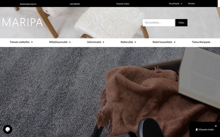 Screenshot of maripa.fi