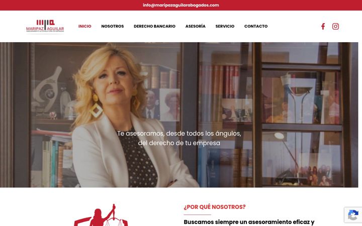 Screenshot of maripazaguilarabogados.com