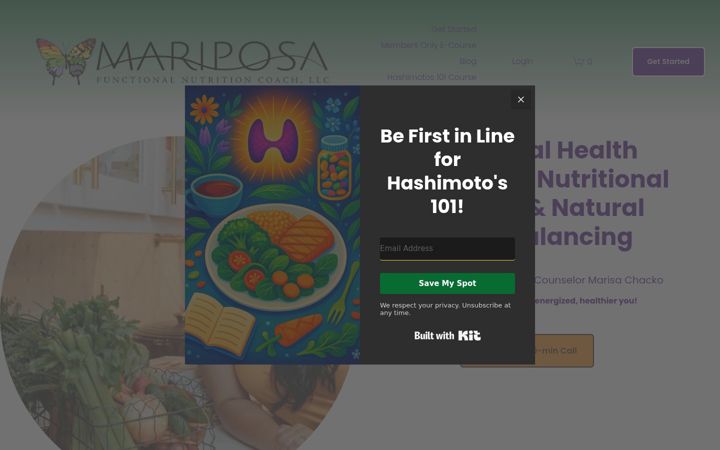 Screenshot of mariposafnc.com