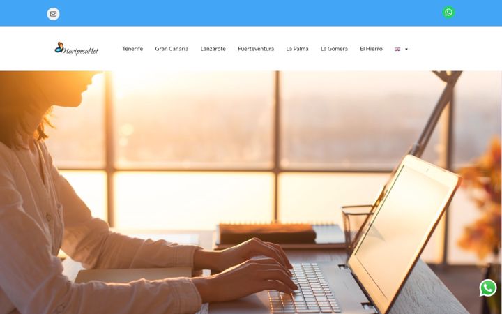 Screenshot of mariposanet.es