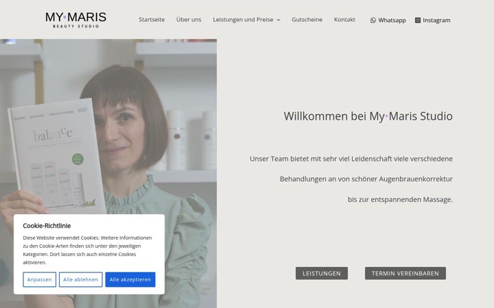 Screenshot of maris-maris.com