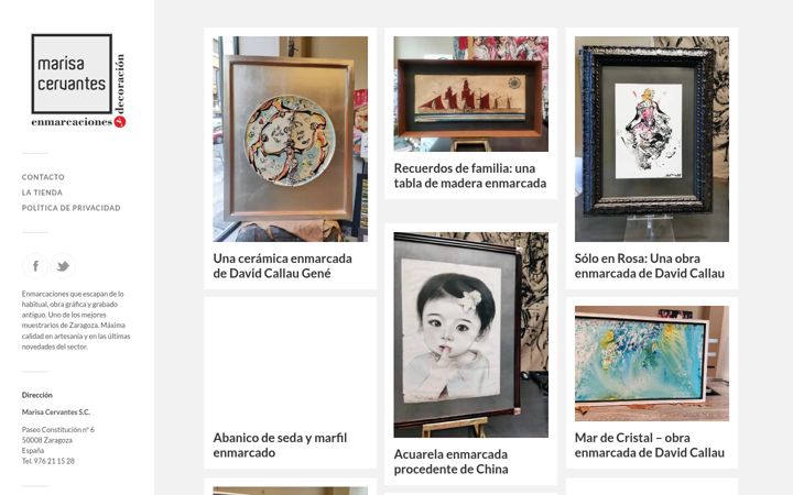 Screenshot of marisacervantes.com