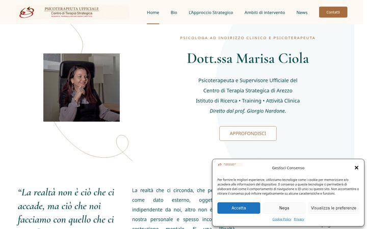 Screenshot of marisaciola.it