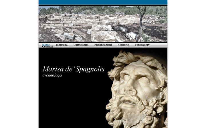 Screenshot of marisadespagnolis.it