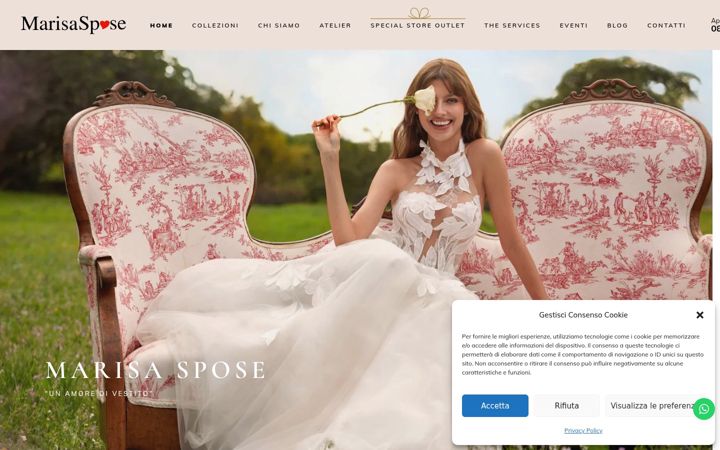 Screenshot of marisaspose.it
