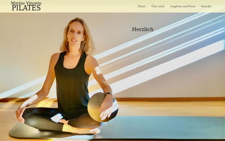 Screenshot of marisavinzens-pilates.ch