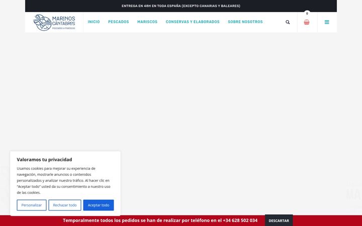Screenshot of mariscosypescadosonline.es