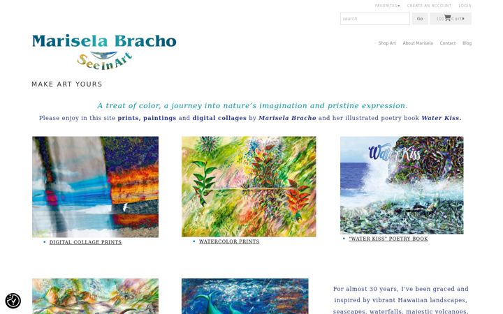 Screenshot of mariselabracho.com
