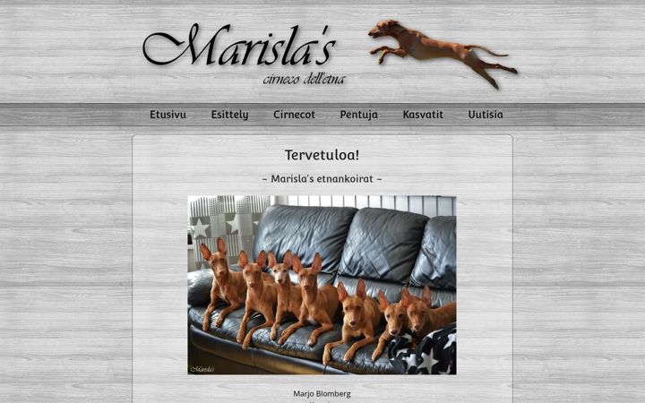 Screenshot of marislas.com