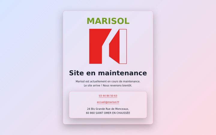 Screenshot of marisol.fr