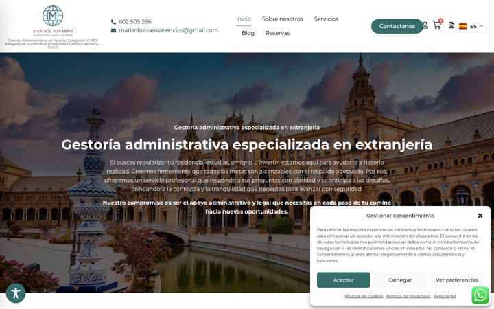 Screenshot of marisolnavarrogestoria.net