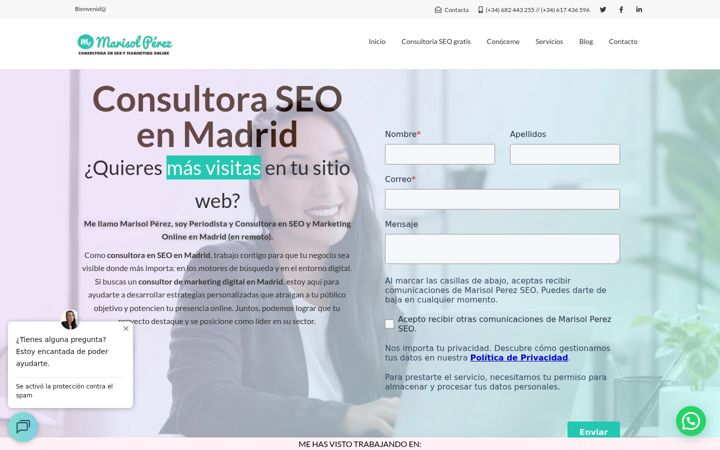 Screenshot of marisolperez.es