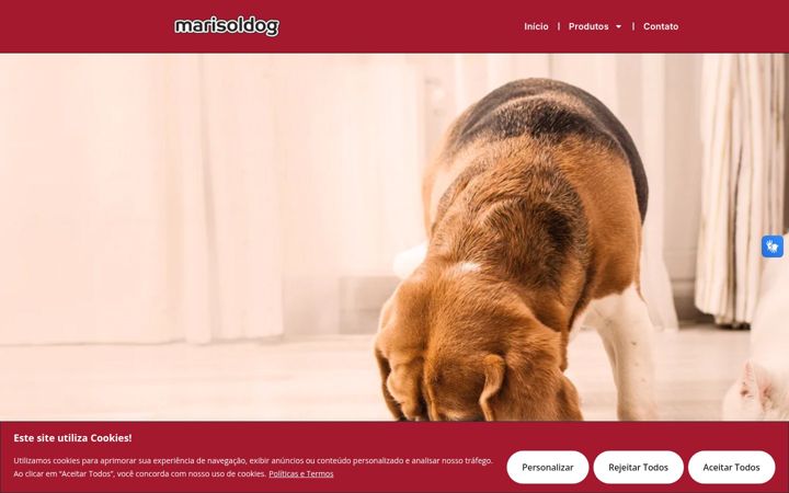 Screenshot of marisolpet.com.br