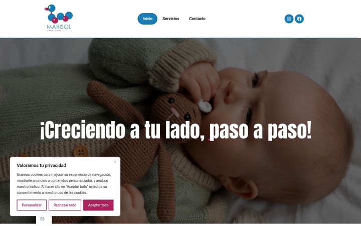 Screenshot of marisolumeenjantziak.com
