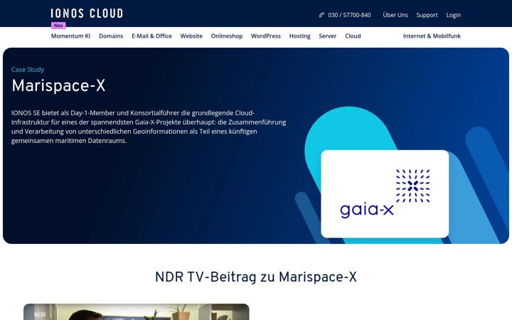 Screenshot of marispacex.com