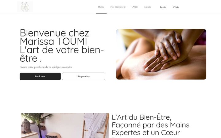 Screenshot of marissa-toumibienetre.com