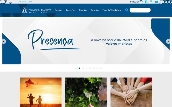 Screenshot of marista.org.br