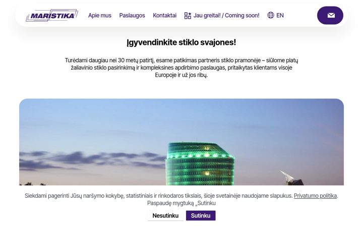 Screenshot of maristika.lt