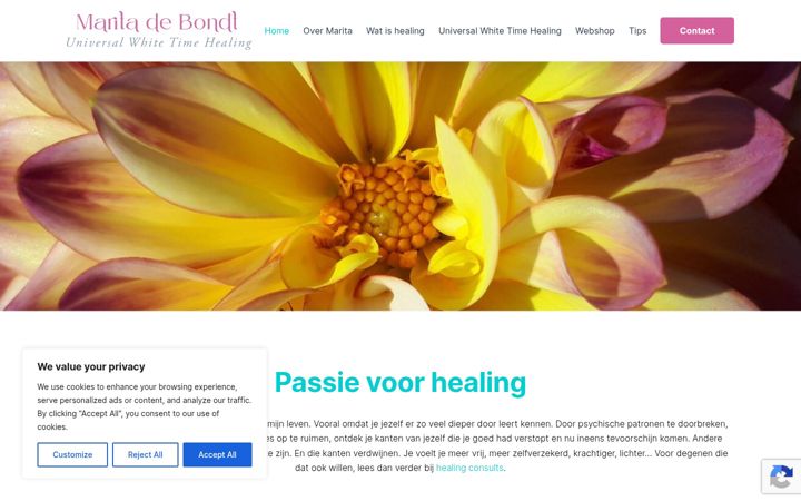 Screenshot of maritadebondt.nl