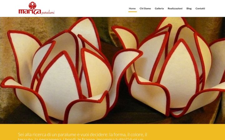 Screenshot of maritaparalumi.it