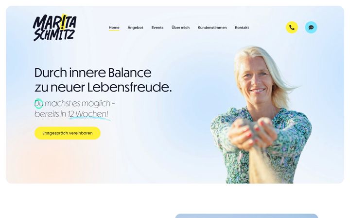 Screenshot of maritaschmitz.com