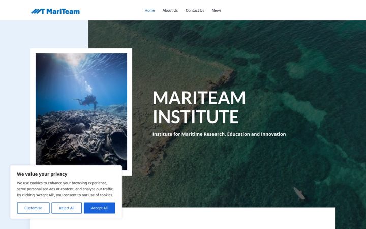 Screenshot of mariteaminstitute.gr