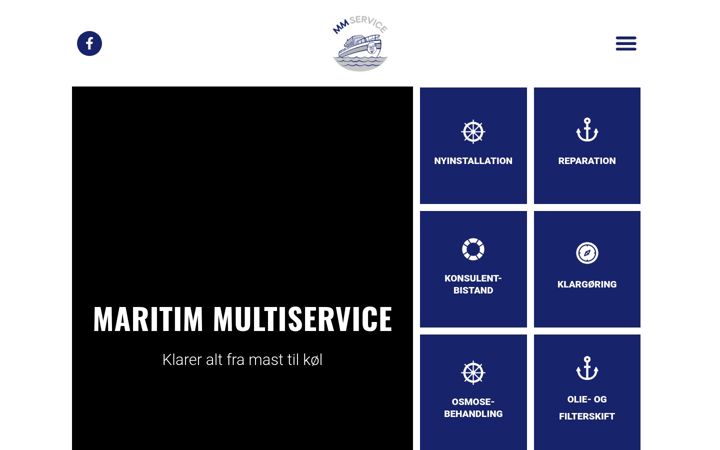 Screenshot of maritim-multiservice.dk