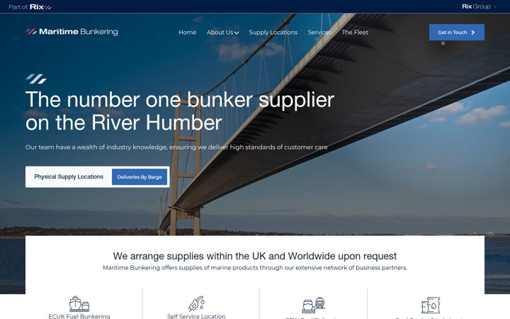 Screenshot of maritimebunkering.co.uk