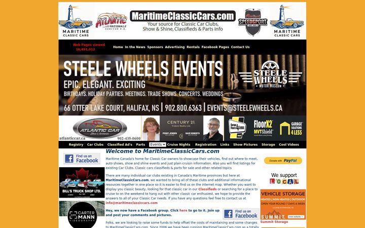 Screenshot of maritimeclassiccars.com