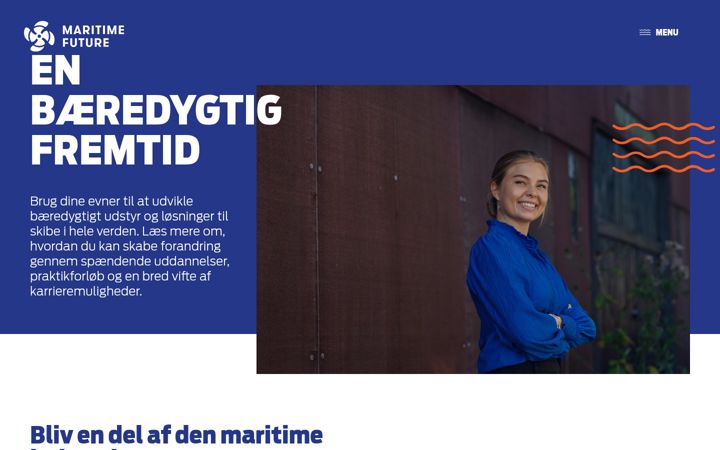Screenshot of maritimefuture.dk