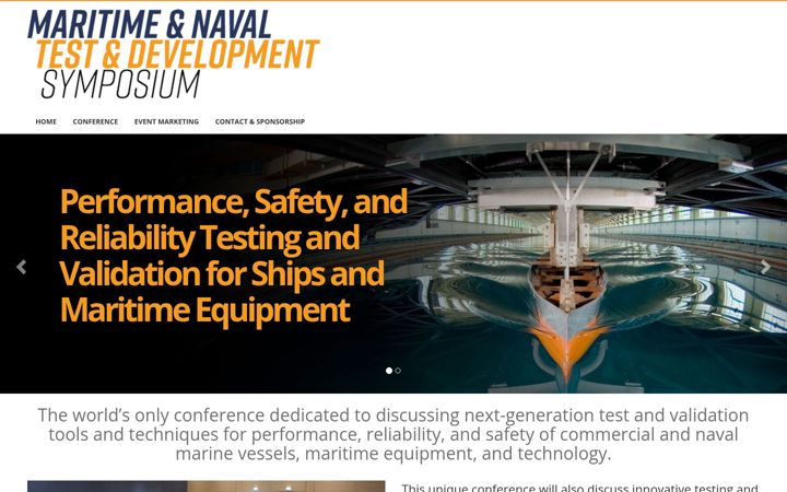 Screenshot of maritimenavalsymposium.com
