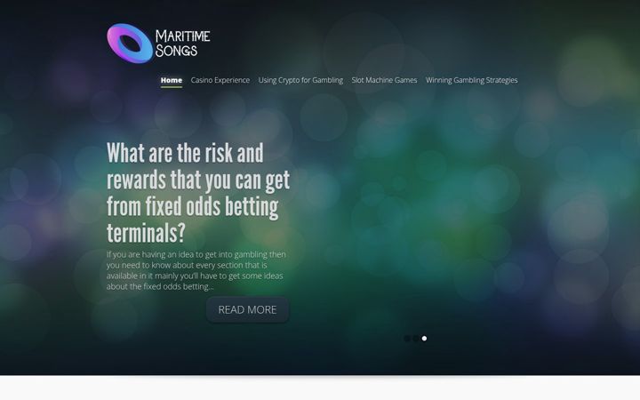 Screenshot of maritimesongs.com