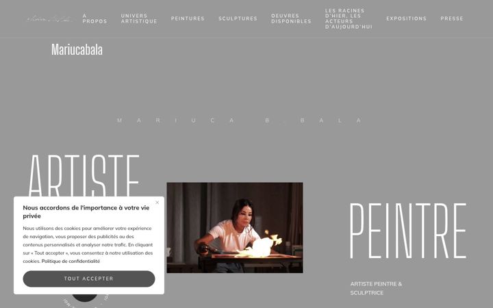 Screenshot of mariucabala.ch
