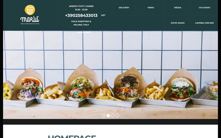 Screenshot of mariukebab.it