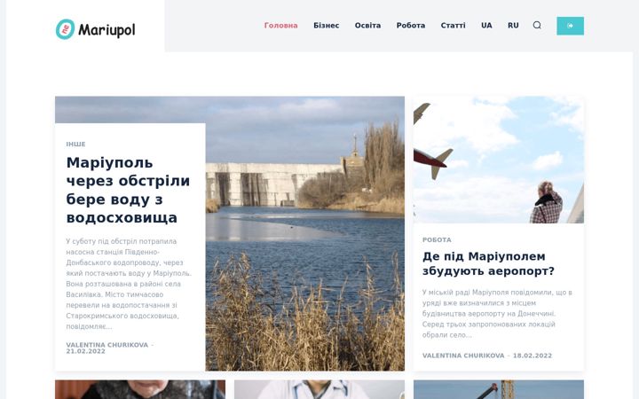 Screenshot of mariupol.one