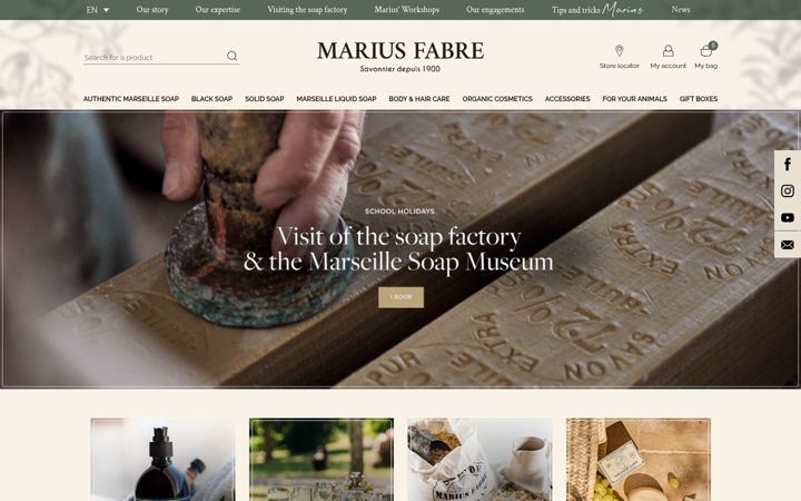 Screenshot of marius-fabre.com