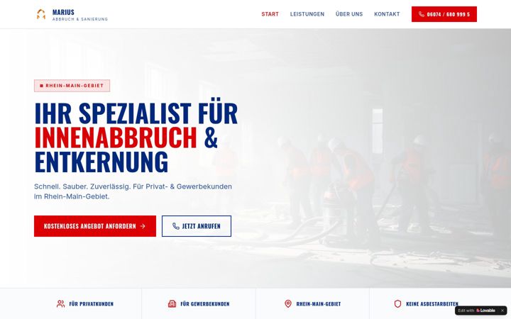 Screenshot of mariusabbruch.de