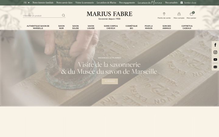Screenshot of mariusfabre-fr.com