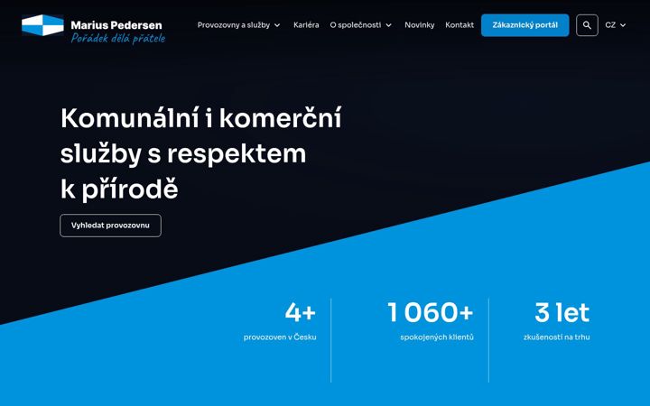Screenshot von mariuspedersen.cz